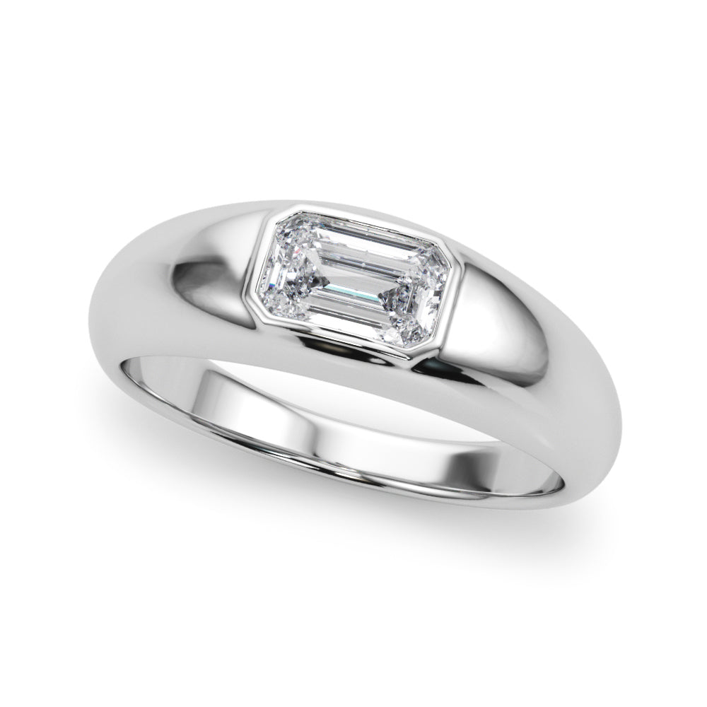 Bespoke Pave Emerald Diamond Engagement Ring â€” 10K/14K Gold & Platinum