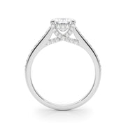 Luxe Ec Center Emerald Diamond Engagement Ring â€” 10K/14K Gold & Platinum