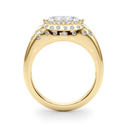 Timeless Center Oval Diamond Engagement Ring â€” 10K/14K Gold & Platinum