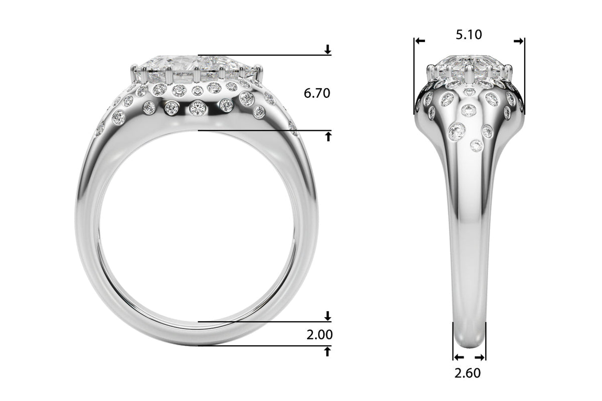 Timeless Center Oval Diamond Engagement Ring â€” 10K/14K Gold & Platinum