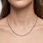 Cable Chain For Pendeant and Necklaces - 18 Inches Long in 10K/14K gold and platinum with certified lab-grown or natural diamonds