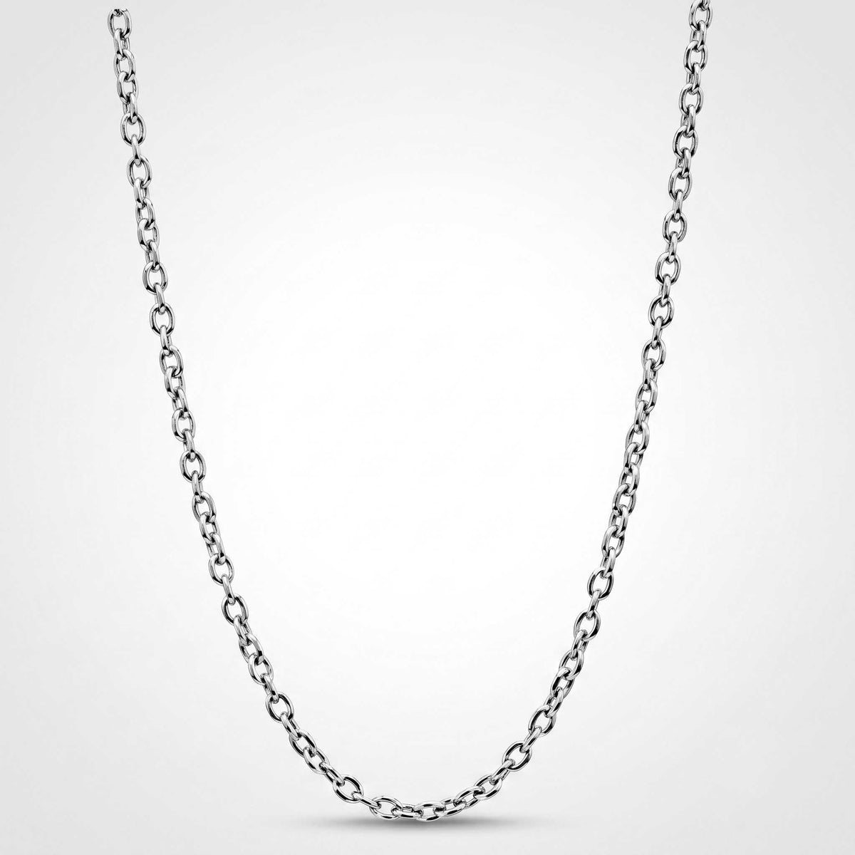 Cable Chain For Pendeant and Necklaces - 18 Inches Long in 10K/14K gold and platinum with certified lab-grown or natural diamonds
