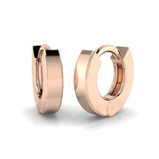 Hoop Earrings Solid in 10K/14K gold and platinum with certified lab-grown or natural diamonds