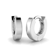 Hoop Earrings Solid in 10K/14K gold and platinum with certified lab-grown or natural diamonds