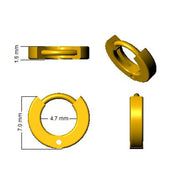 Hoop Earrings Solid in 10K/14K gold and platinum with certified lab-grown or natural diamonds