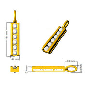 Natural Diamond Bar Pendant Necklace in 10K/14K gold and platinum with certified lab-grown or natural diamonds