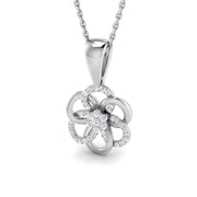 Floral Diamond Pendant0.1ct to 0.33ct Gold (Without Chain ) in 10K/14K gold and platinum with certified lab-grown or natural diamonds