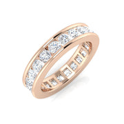 Diamond Full Eternity Ring in 10K/14K gold and platinum with certified lab-grown or natural diamonds