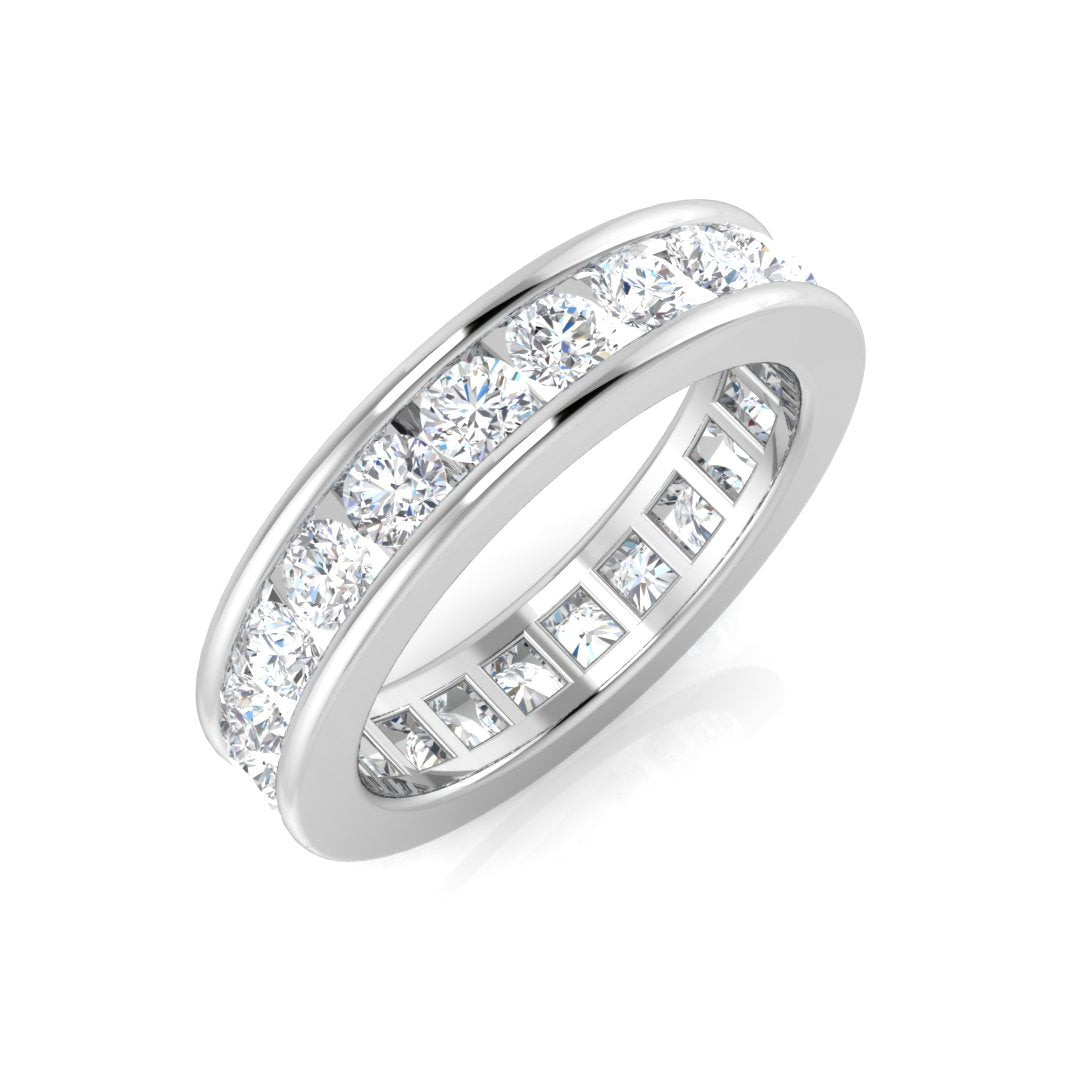 Diamond Full Eternity Ring in 10K/14K gold and platinum with certified lab-grown or natural diamonds