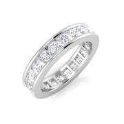 Diamond Full Eternity Ring in 10K/14K gold and platinum with certified lab-grown or natural diamonds
