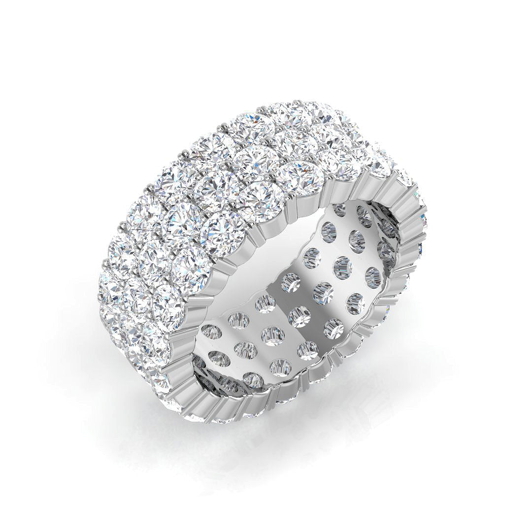 Lab-Grown Diamond Full Eternity Ring in 10K/14K gold and platinum with certified lab-grown or natural diamonds