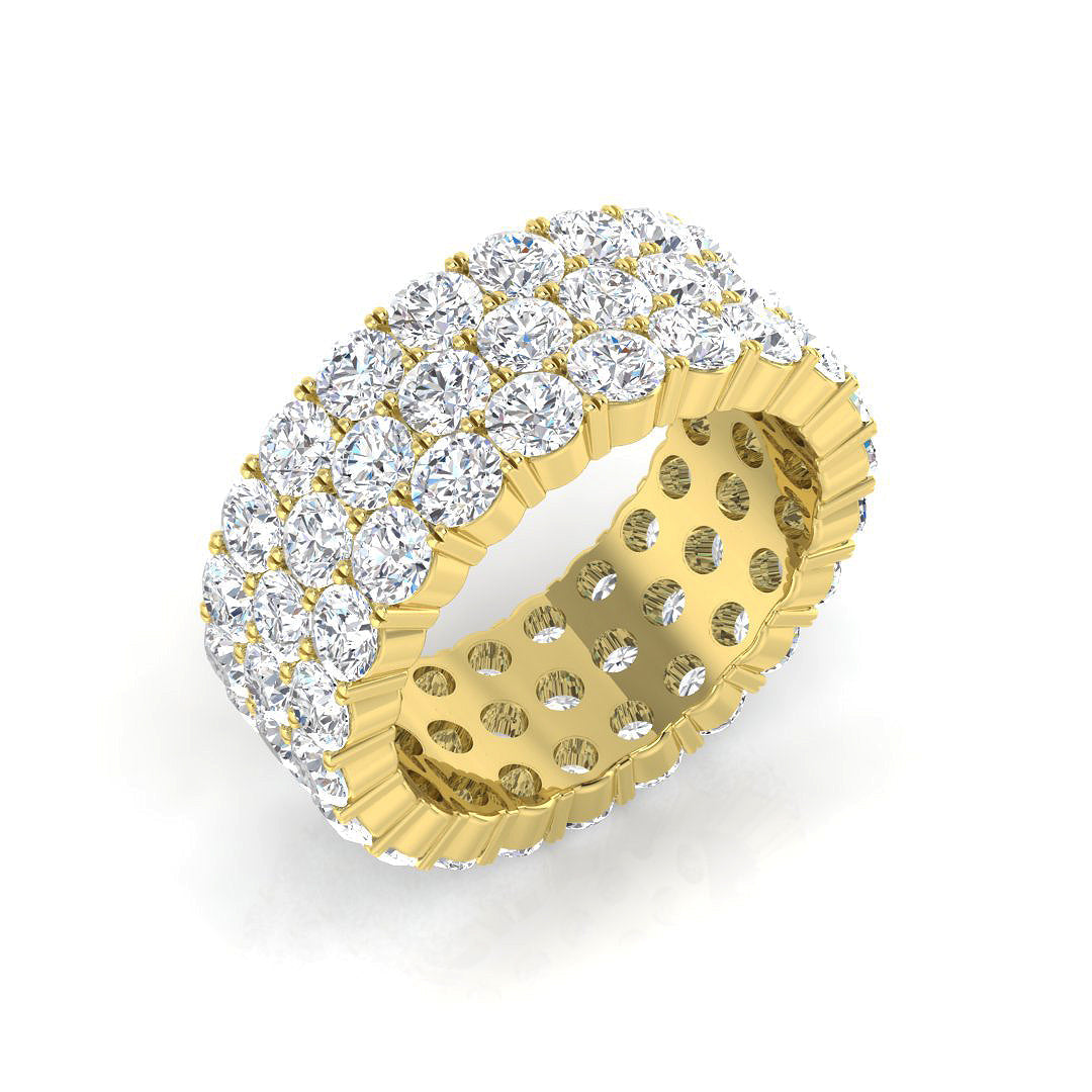Lab-Grown Diamond Full Eternity Ring in 10K/14K gold and platinum with certified lab-grown or natural diamonds
