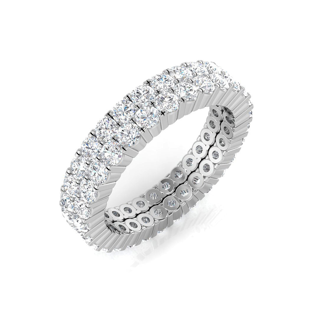 Elegant Lab-Grown & Natural Diamond Full Eternity Ring in 10K/14K gold and platinum with certified lab-grown or natural diamonds