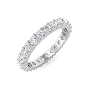 Round Diamond Full Eternity Ring in 10K/14K gold and platinum with certified lab-grown or natural diamonds