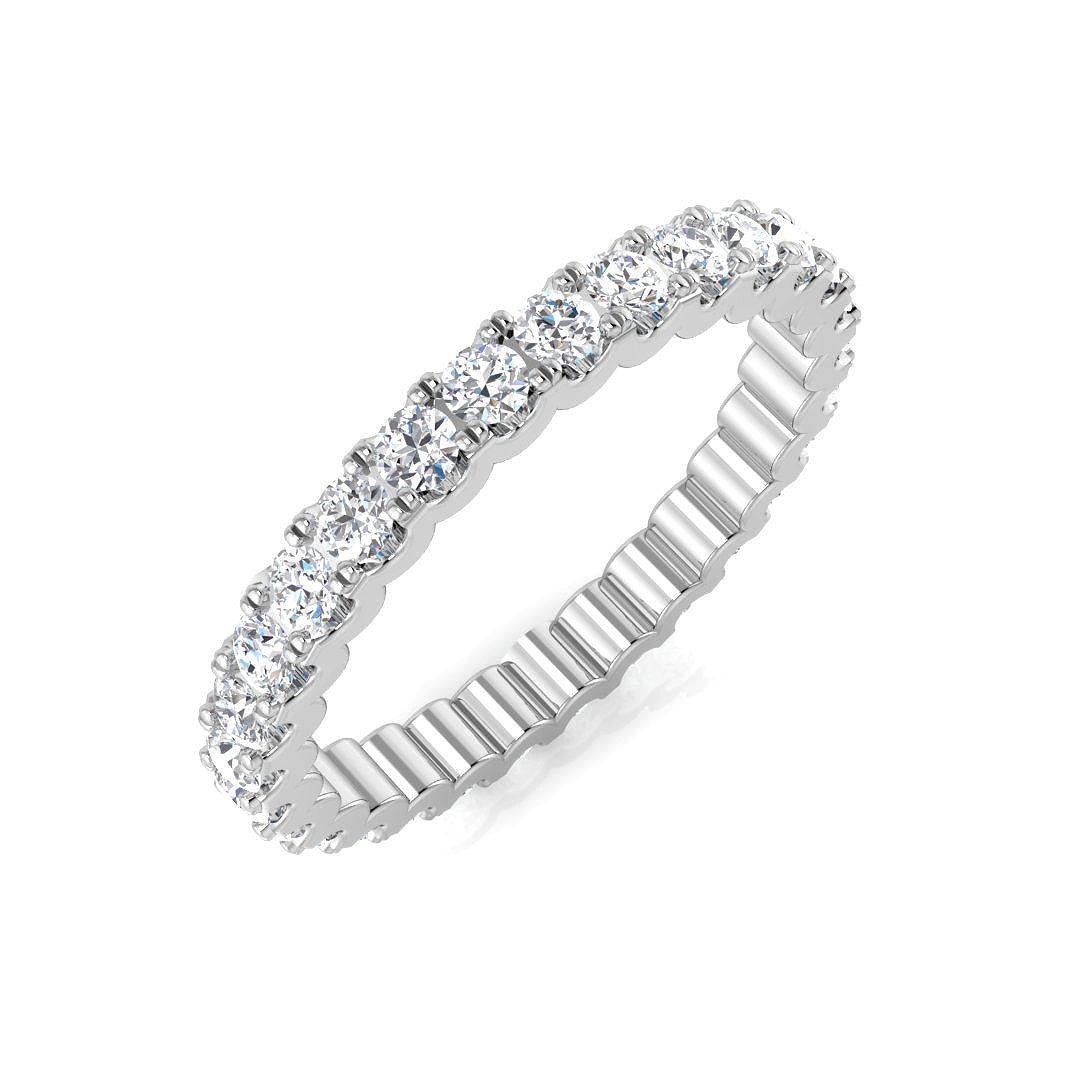Lab-Grown Diamond Full Eternity Ring in 10K/14K gold and platinum with certified lab-grown or natural diamonds