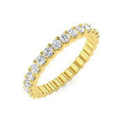 Lab-Grown Diamond Full Eternity Ring in 10K/14K gold and platinum with certified lab-grown or natural diamonds