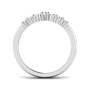 Graduated Centre Diamond Wishbone Ring in 10K/14K gold and platinum with certified lab-grown or natural diamonds
