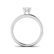 Cushion Cut Diamond Solitaire Engagement Ring in 10K/14K gold and platinum with certified lab-grown or natural diamonds