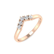 Classic Diamond Wishbone Ring in 10K/14K gold and platinum with certified lab-grown or natural diamonds
