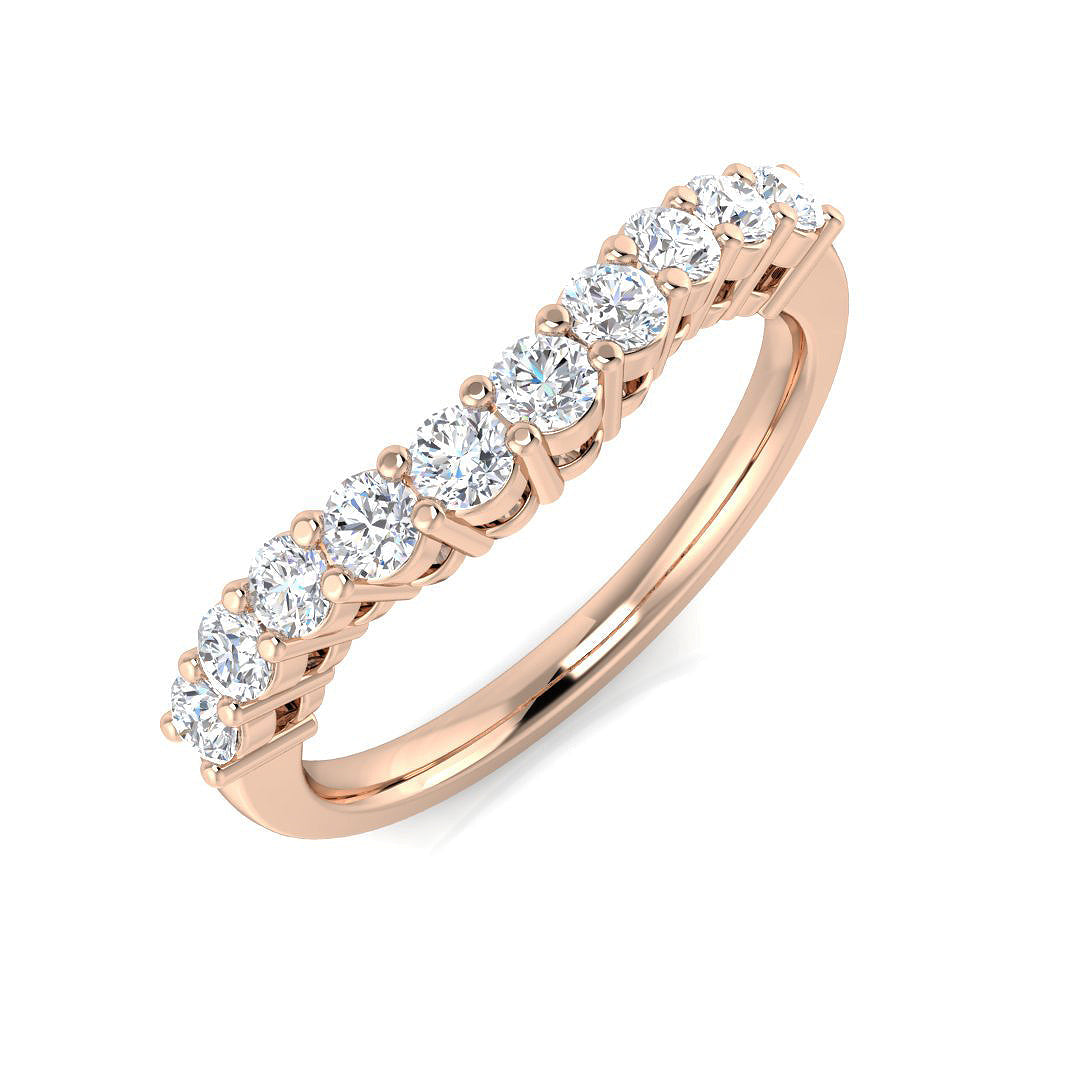 Classic Diamond Wishbone Ring in 10K/14K gold and platinum with certified lab-grown or natural diamonds