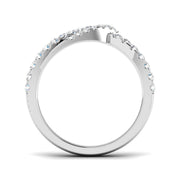 Diamond Wishbone Ring in 10K/14K gold and platinum with certified lab-grown or natural diamonds