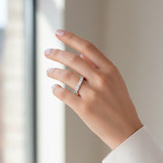 Classic Diamond Wishbone Ring in 10K/14K gold and platinum with certified lab-grown or natural diamonds