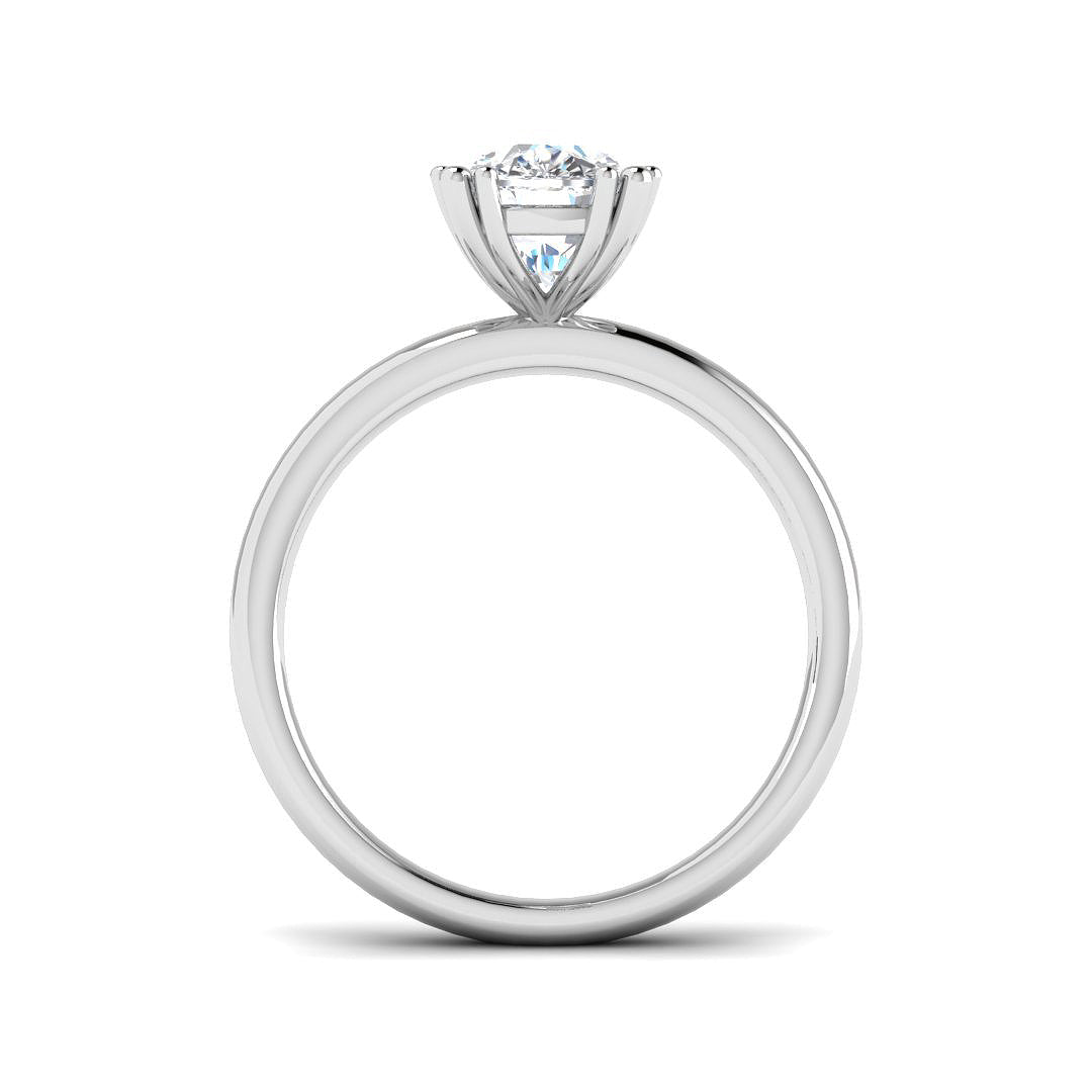 Diamond Engagement Ring in 10K/14K gold and platinum with certified lab-grown or natural diamonds