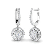 Darsy Gold Diamond Drop & Trilogy Earrings - 1ct Luxury Jewelry in 10K/14K gold and platinum with certified lab-grown or natural diamonds