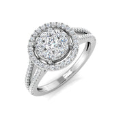Diamond kalford Cluster Ring in 10K/14K gold and platinum with certified lab-grown or natural diamonds