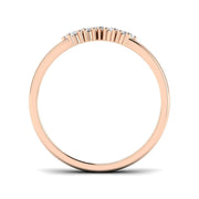 Classic Diamond Wishbone Ring in 10K/14K gold and platinum with certified lab-grown or natural diamonds