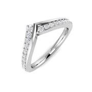 Diamond Wishbone Ring in 10K/14K gold and platinum with certified lab-grown or natural diamonds