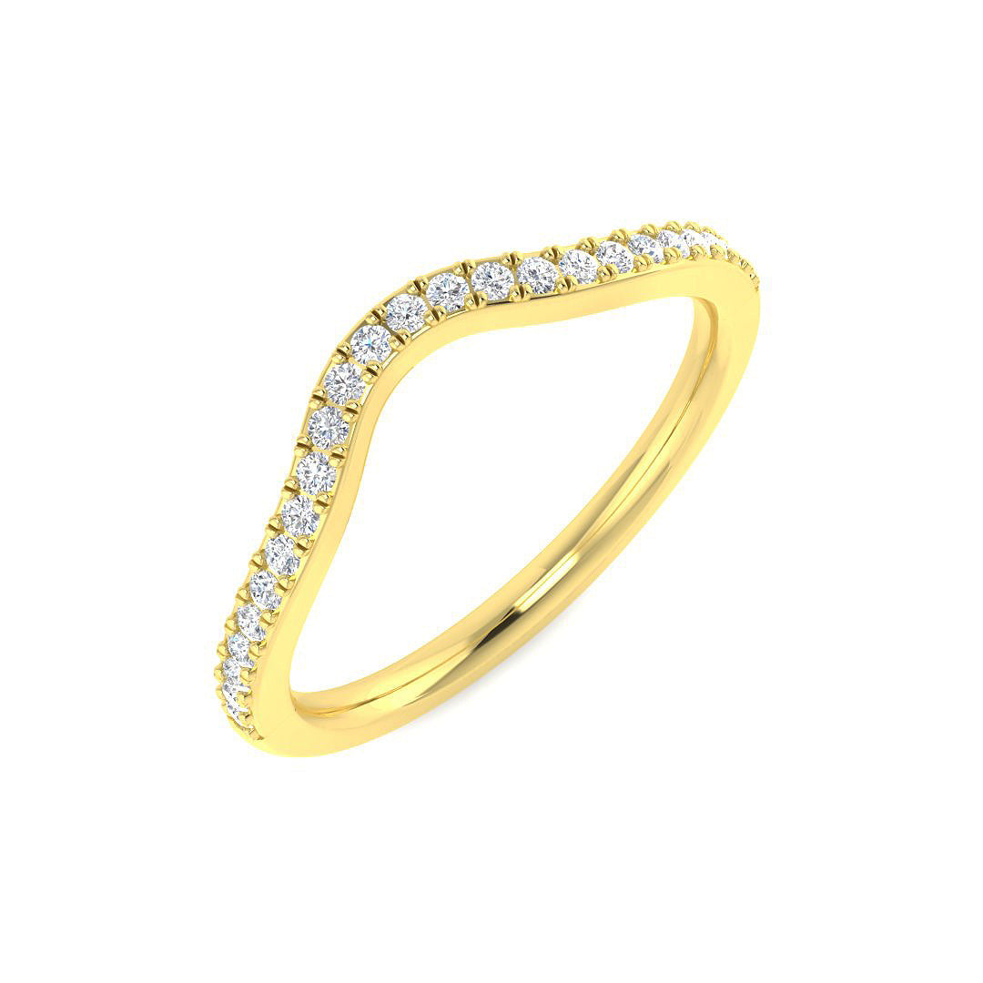 Wishbone Engagement Ring in 10K/14K gold and platinum with certified lab-grown or natural diamonds