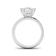 Cushion Cut Diamond Solitaire Engagement Ring in 10K/14K gold and platinum with certified lab-grown or natural diamonds