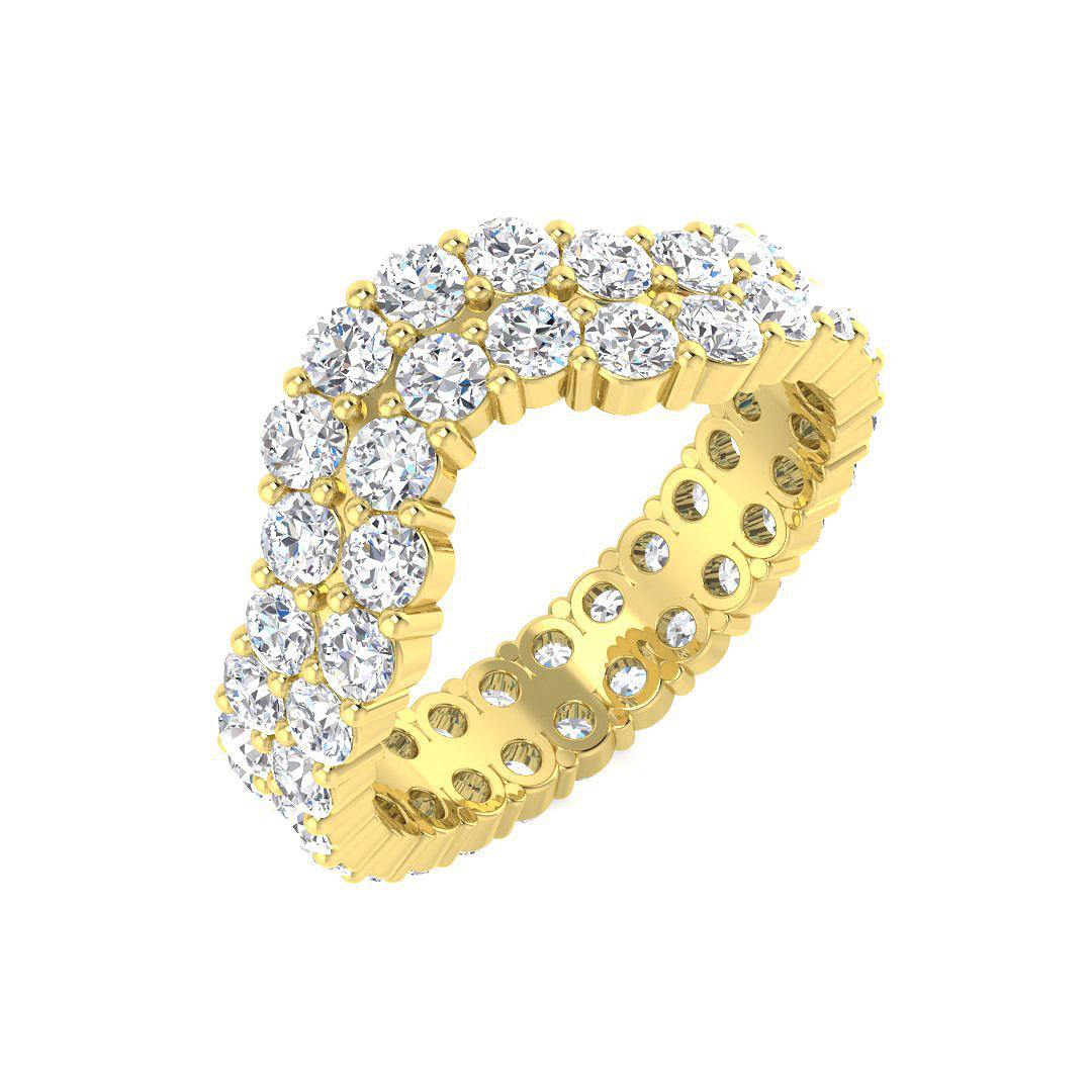 Full Eternity Diamond Band in 10K/14K gold and platinum with certified lab-grown or natural diamonds
