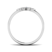 Classic Diamond Wishbone Ring in 10K/14K gold and platinum with certified lab-grown or natural diamonds