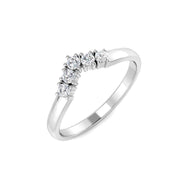 Classic Diamond Wishbone Ring in 10K/14K gold and platinum with certified lab-grown or natural diamonds