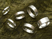 Flat Shape Plain Wedding Band for Women in 10K/14K gold and platinum with certified lab-grown or natural diamonds