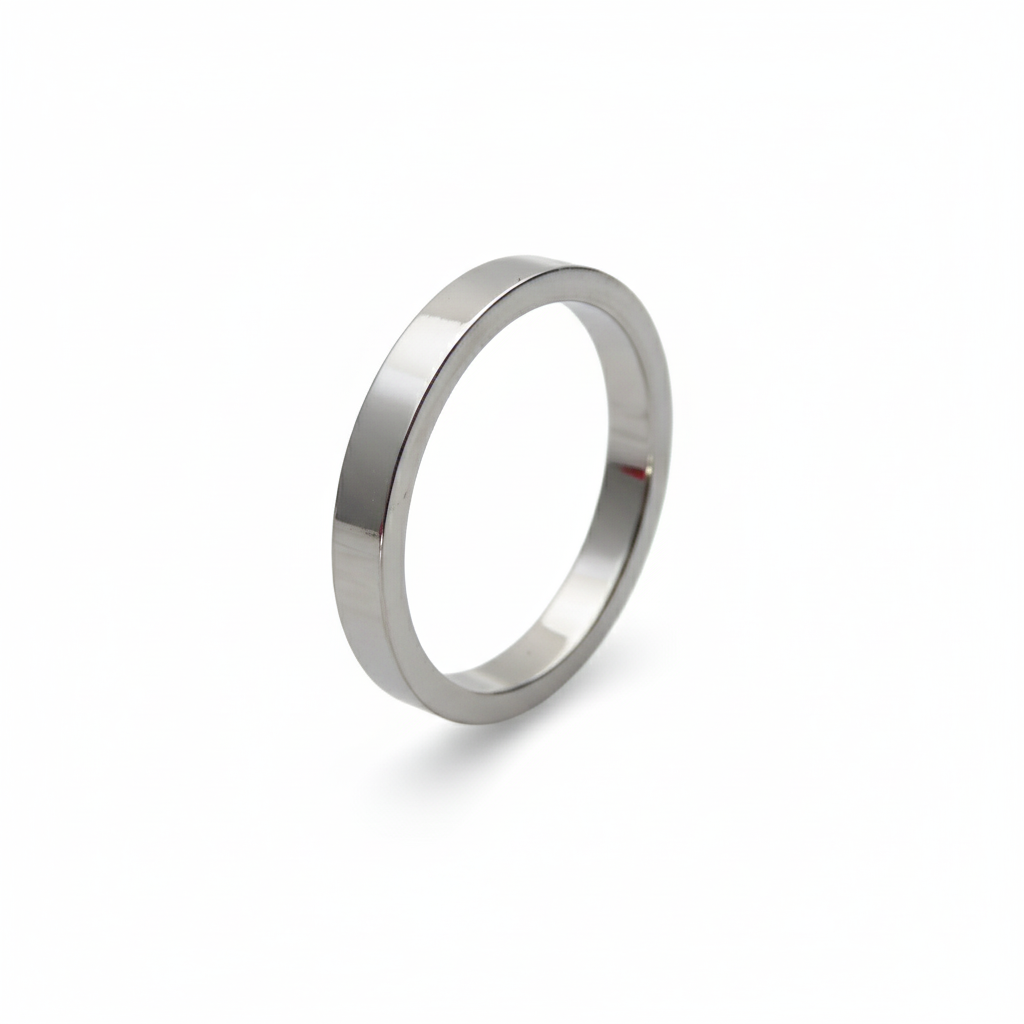 Flat Shape Plain Wedding Band for Women in 10K/14K gold and platinum with certified lab-grown or natural diamonds