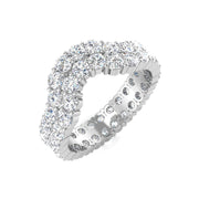 Full Eternity Diamond Band in 10K/14K gold and platinum with certified lab-grown or natural diamonds