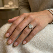Heart Shape Diamond Bezel Solitaire Ring 0.50ct in 10K/14K gold and platinum with certified lab-grown or natural diamonds