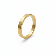 Flat Shape Plain Wedding Band for Women in 10K/14K gold and platinum with certified lab-grown or natural diamonds