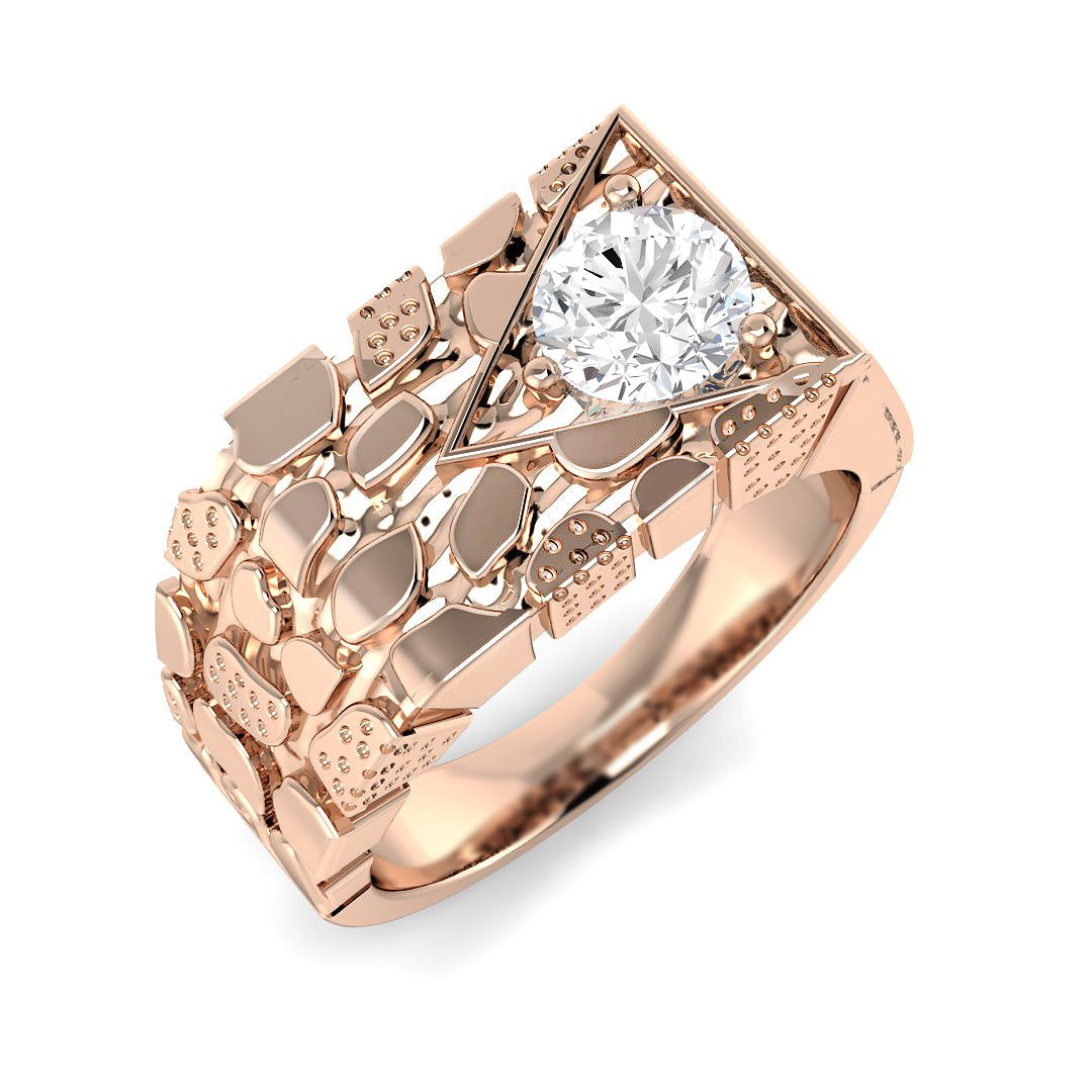 Men’s Lab Grown Diamond Ring UK in 10K/14K gold and platinum with certified lab-grown or natural diamonds