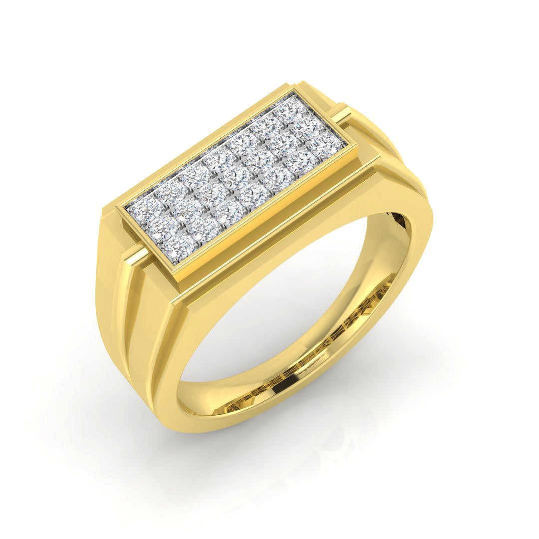 Men’s Lab Grown Diamond Ring UK in 10K/14K gold and platinum with certified lab-grown or natural diamonds