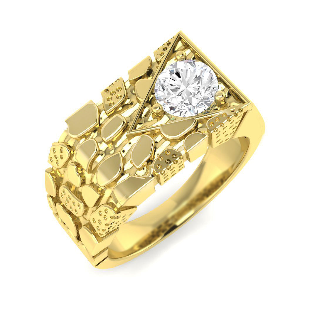 Men’s Lab Grown Diamond Ring UK in 10K/14K gold and platinum with certified lab-grown or natural diamonds
