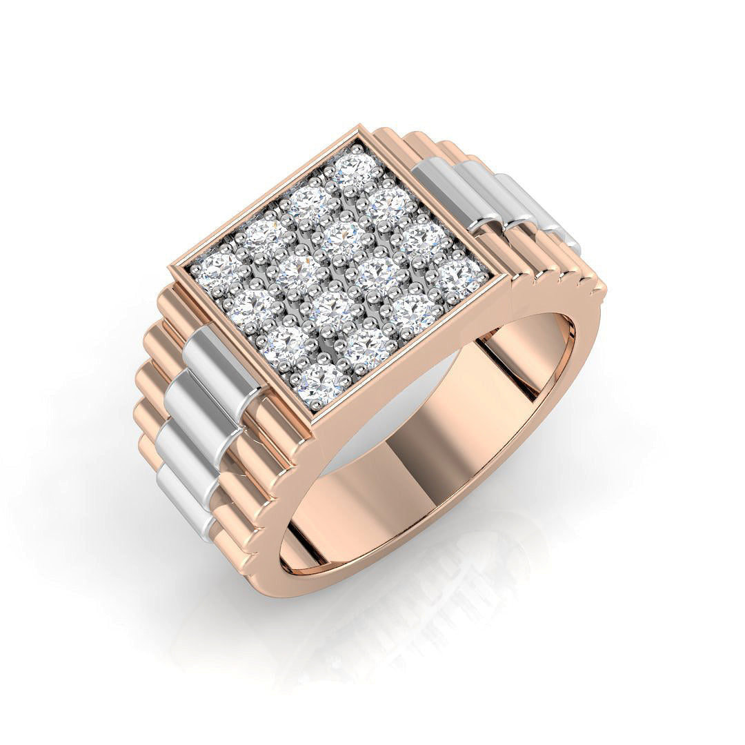 Men’s Lab Grown Diamond Ring UK in 10K/14K gold and platinum with certified lab-grown or natural diamonds