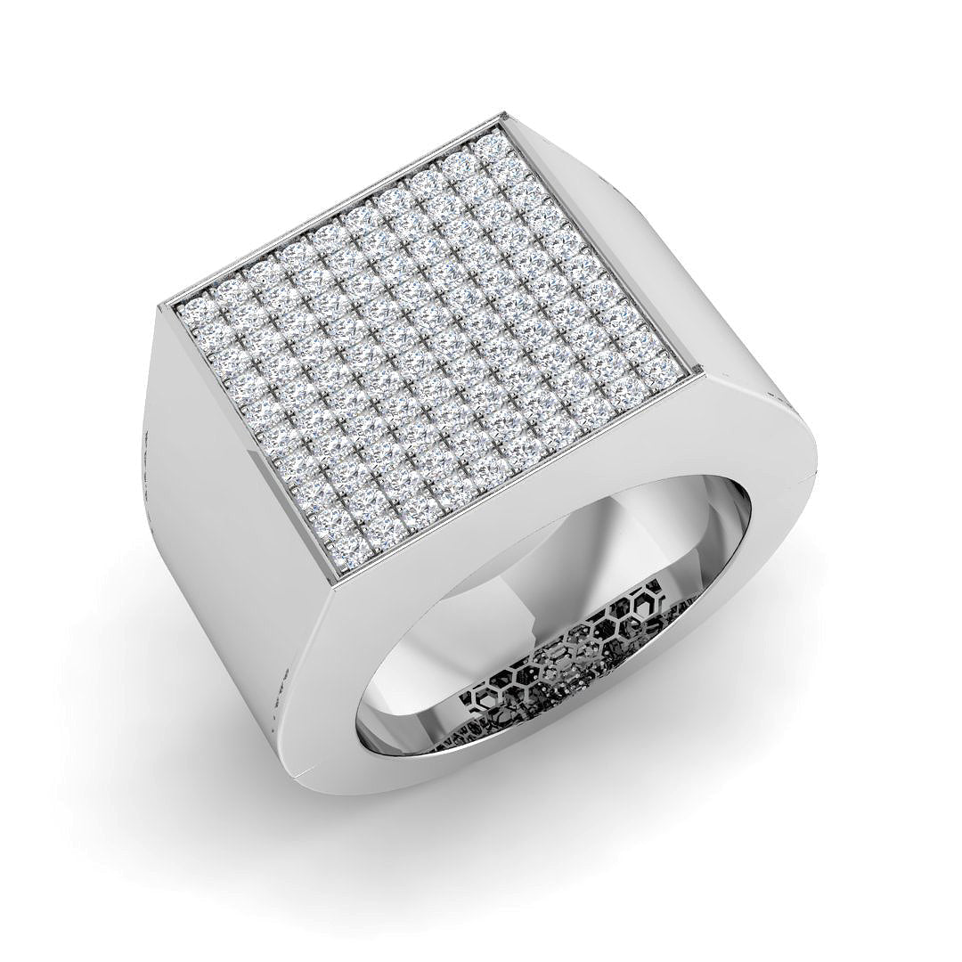 Men’s Diamond Ring UK in 10K/14K gold and platinum with certified lab-grown or natural diamonds