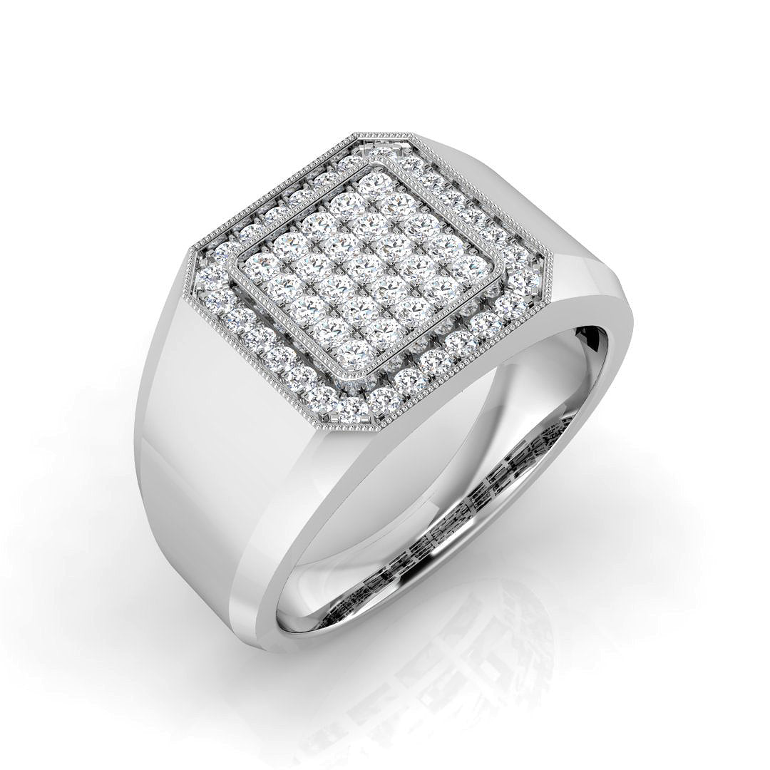 Men’s Lab Grown Diamond Ring UK in 10K/14K gold and platinum with certified lab-grown or natural diamonds