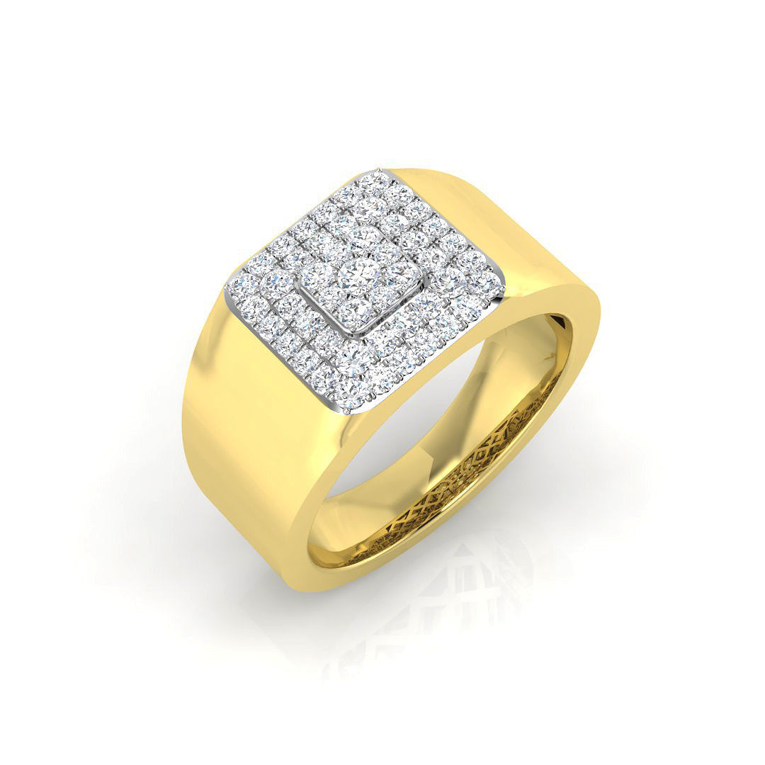 Men’s Lab Grown Diamond Ring UK in 10K/14K gold and platinum with certified lab-grown or natural diamonds