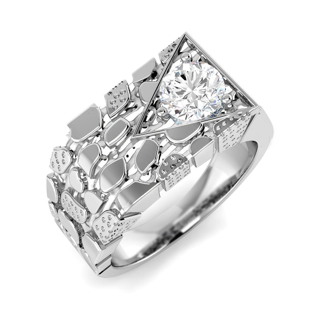 Men’s Lab Grown Diamond Ring UK in 10K/14K gold and platinum with certified lab-grown or natural diamonds