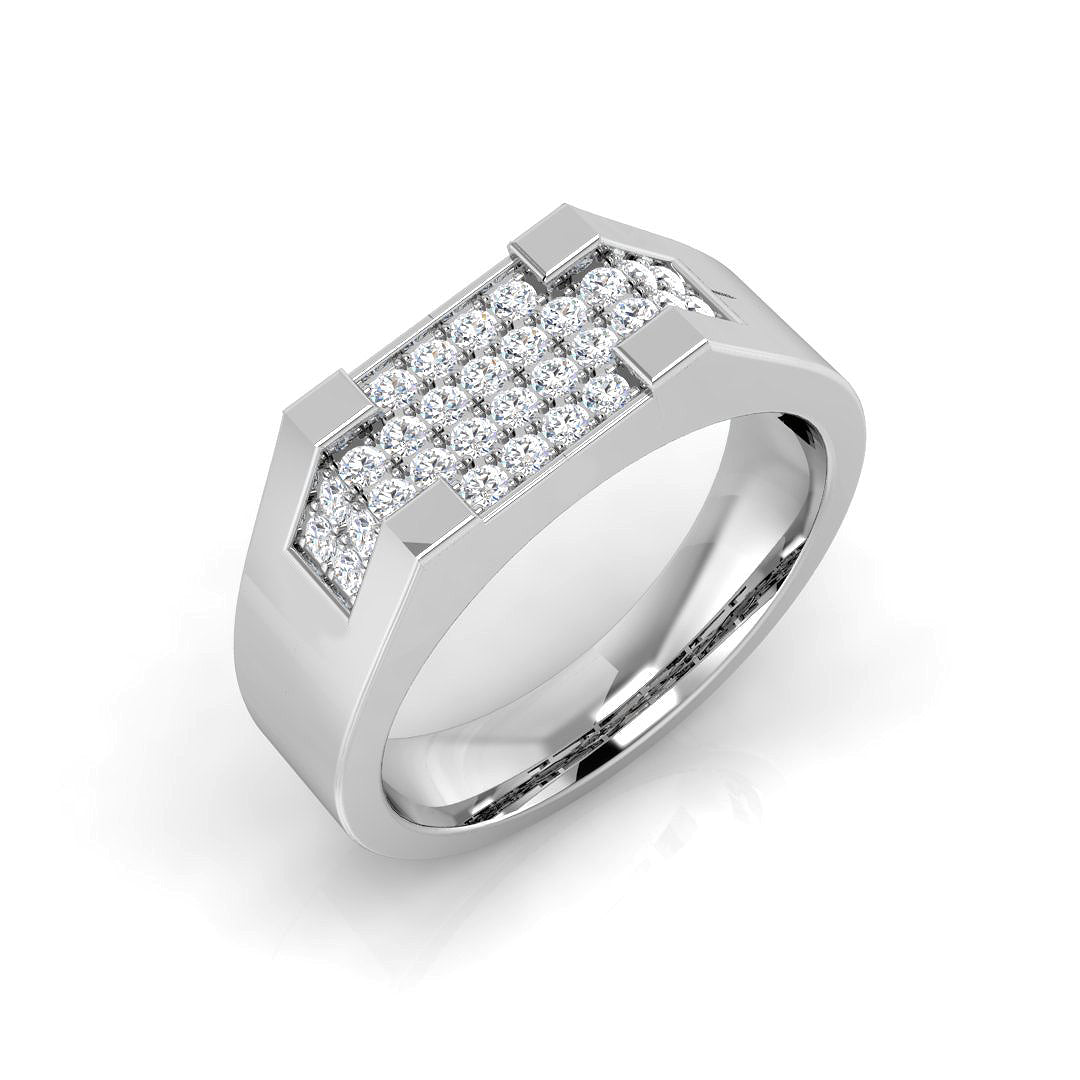 Men’s Lab Grown Diamond Ring UK in 10K/14K gold and platinum with certified lab-grown or natural diamonds